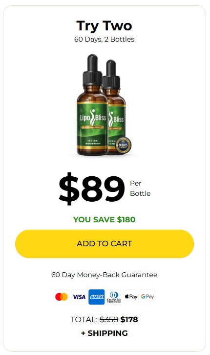 LipoBliss 2 Bottle Price